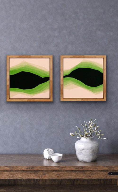 Green Energy - Triptych by Catia Goffinet