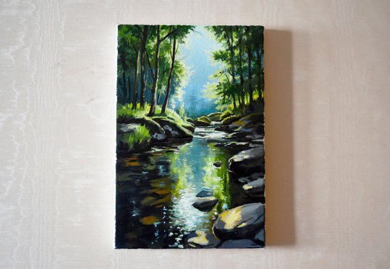 The forest river