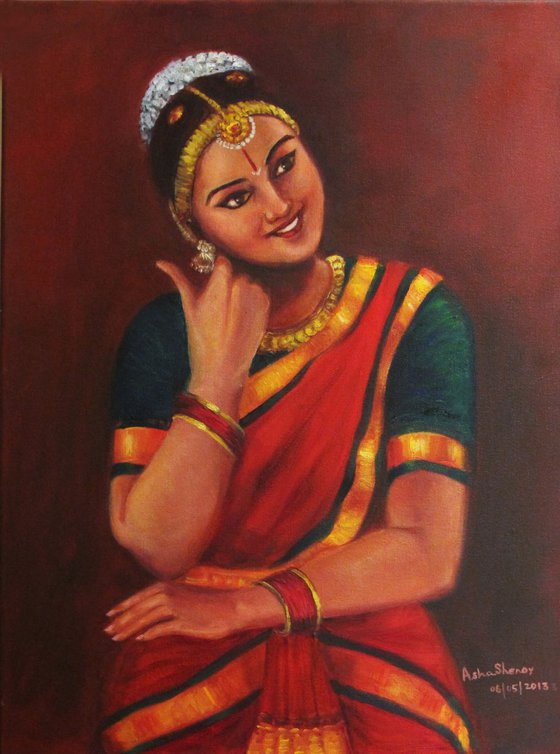 Yasoda, the mother of Krishna, bharatha natyam dancer