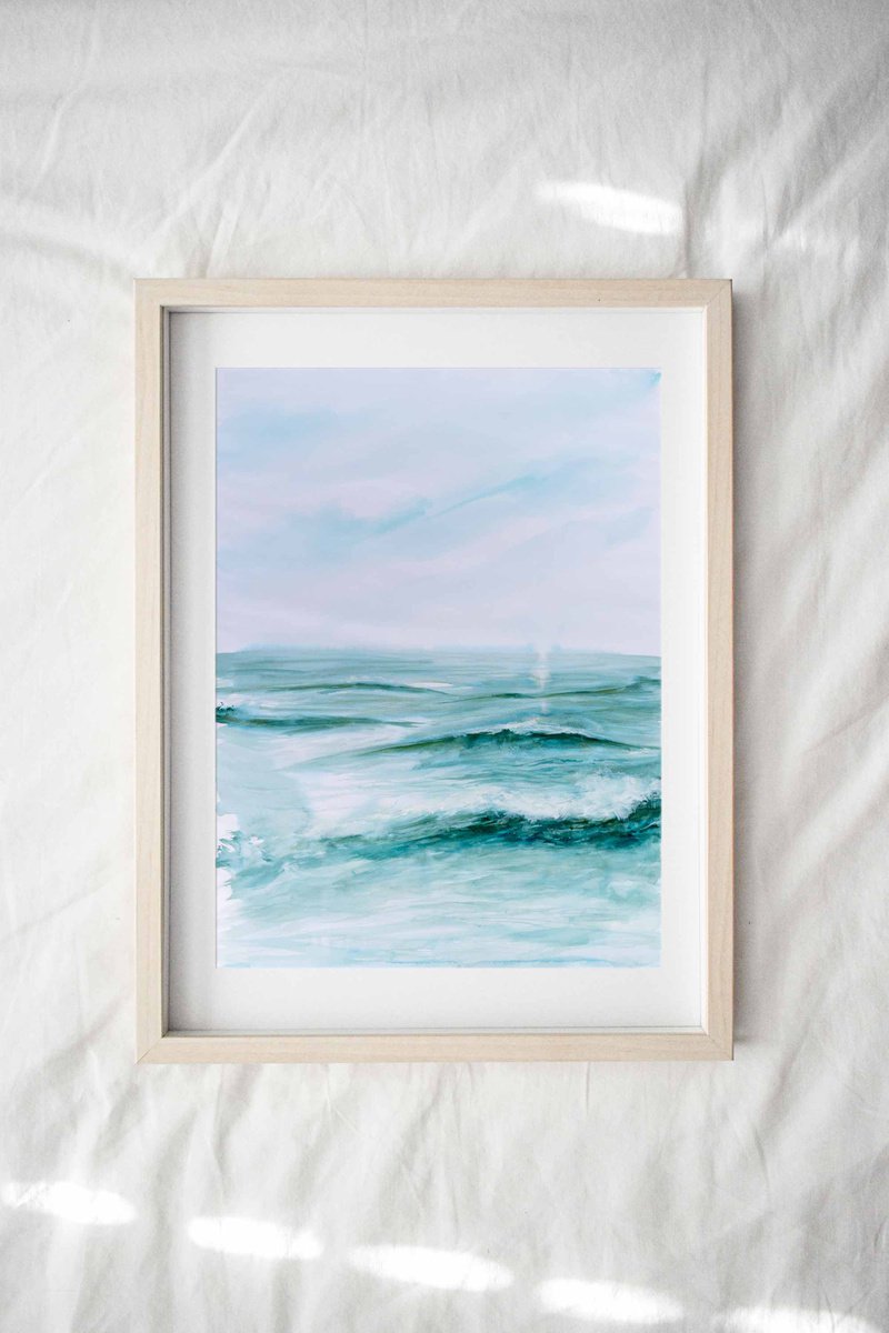 Ocean Diary from August 27th, 2019 watercolor painting by Eve Devore