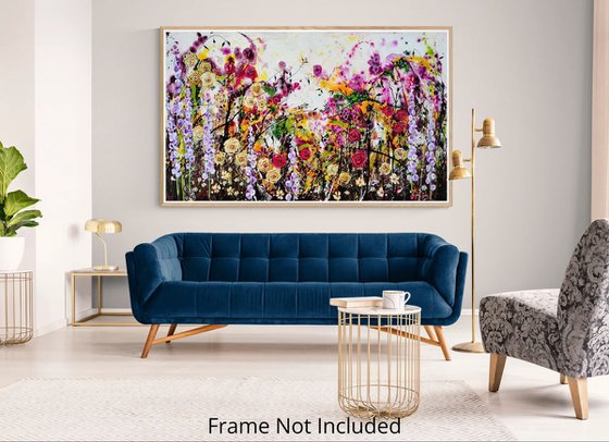 Roseberry Fields Abstract Floral Landscape