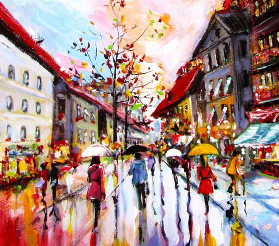 Rainy day in the city VIII