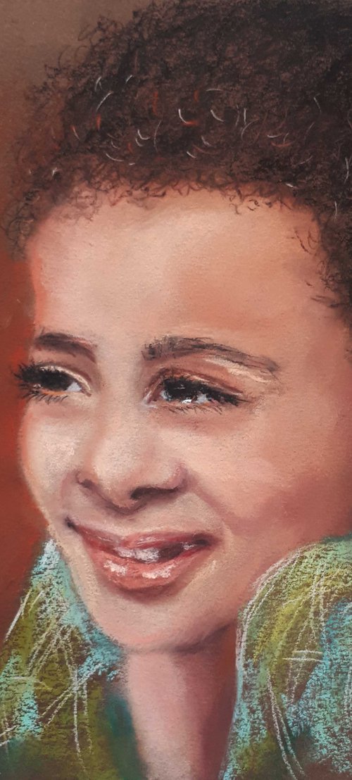 PORTRAIT OF A GIRL II / FROM THE PORTRAITS SERIES / ORIGINAL PAINTING by Salana Art Gallery