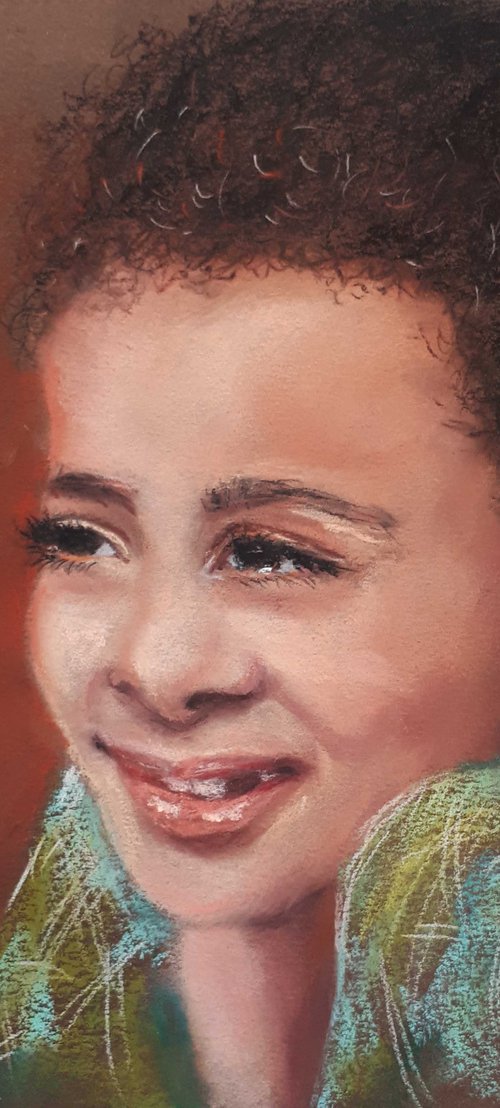 PORTRAIT OF A GIRL II / FROM THE PORTRAITS SERIES / ORIGINAL PAINTING by Salana Art