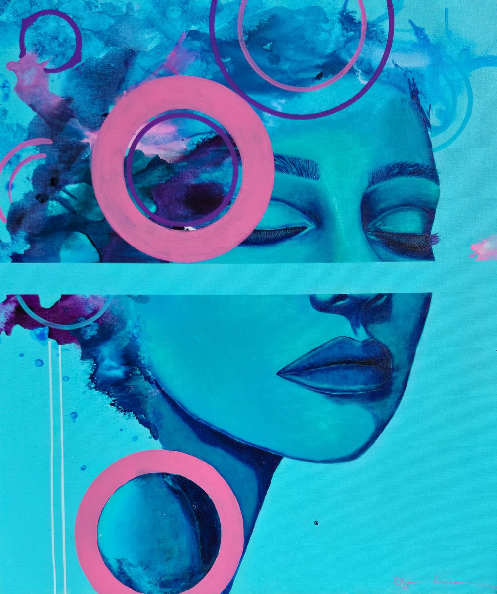  Quiet Outside, Chaos Inside By Olya Enina, 22 X 26, Artwork For Sale On Artfinder