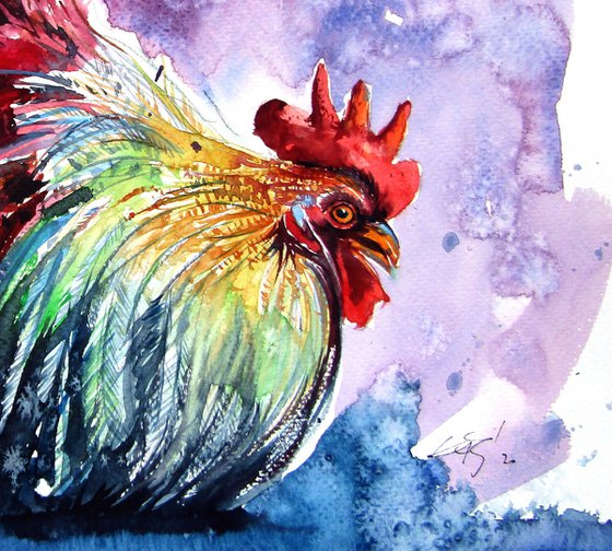 Colorful rooster