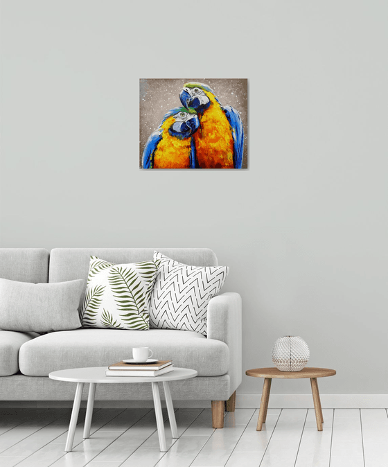 Parrots are lovers