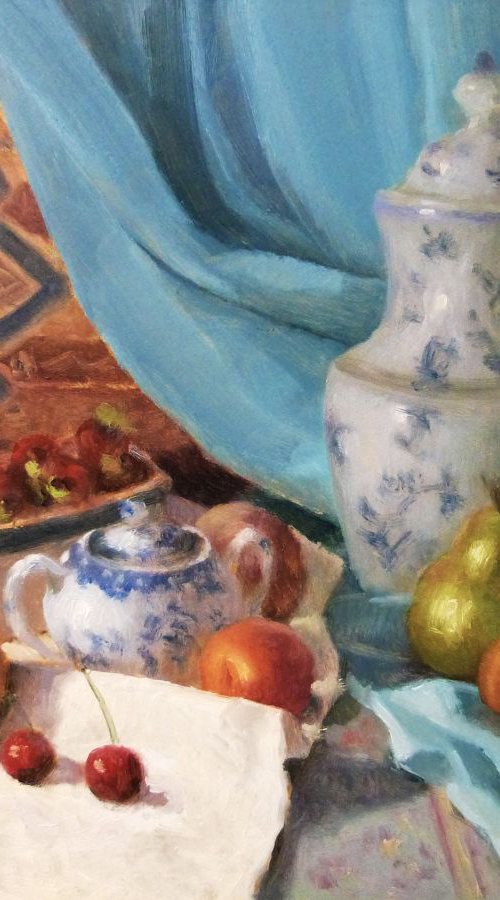 Fruits and Porcelain by Pascal Giroud