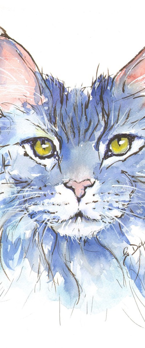 Blue Cat by Geoffrey Dawson