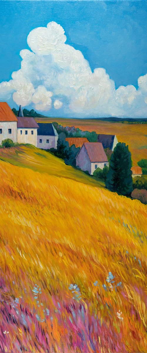 Golden Fields Near Brentwood by Suren Ter-Avakian