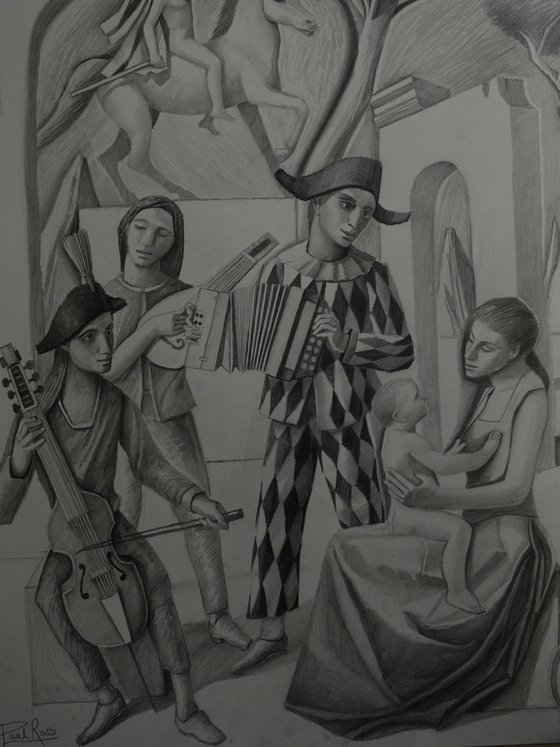 Musician Harlequin