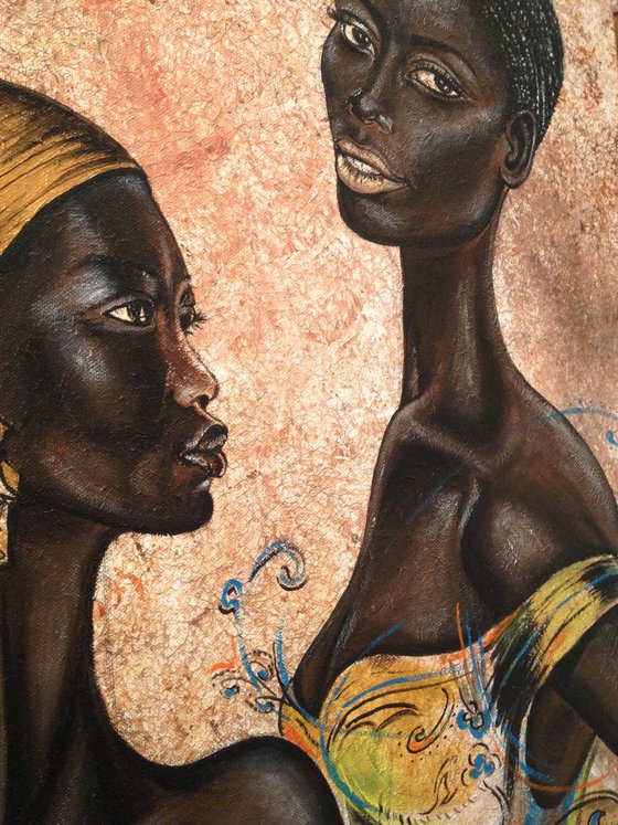 African women portrait Eka Peradze Art