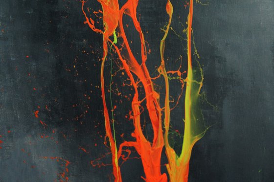 Luminous Bursts XIII (Spirits Of Skies 080196) (80 x 100 cm) XXL (32 x 40 inches)