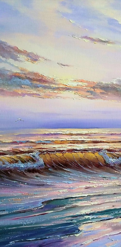 Sunrise on sea by Andrej  Ostapchuk
