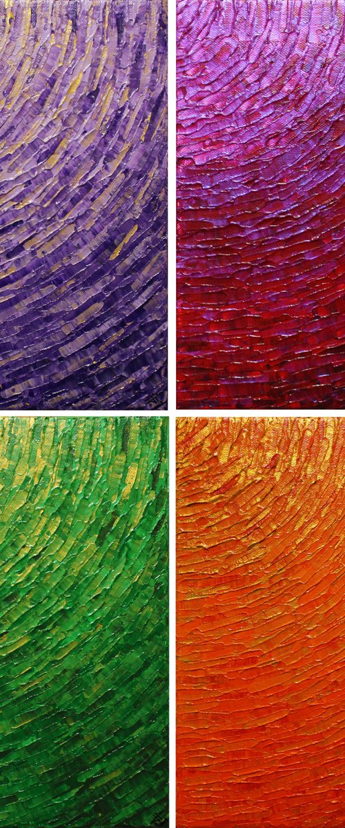 Quarter of colored shine series 1 by Jonathan Pradillon