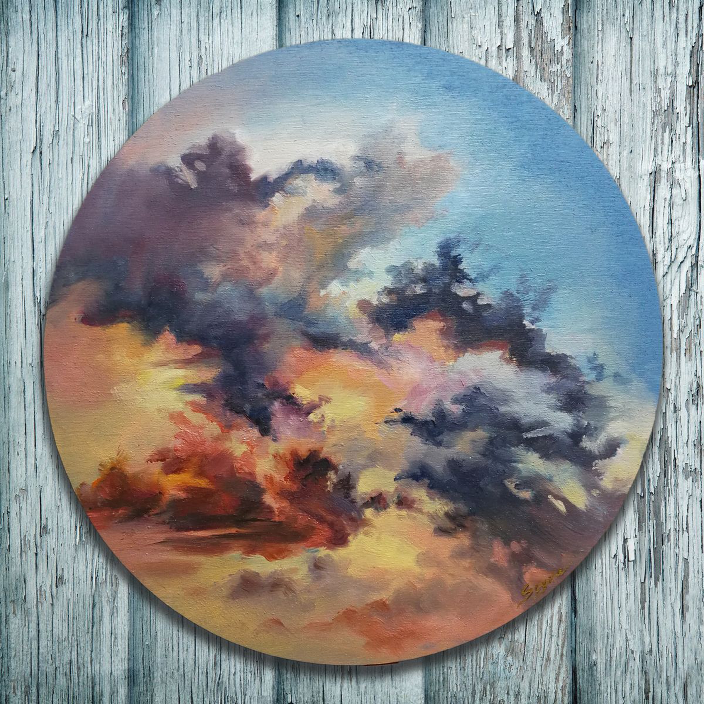 Renaissance Sunset Oil Painting By Olya Soyka Artfinder