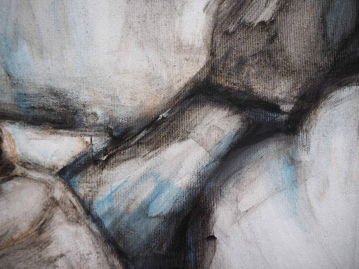 Expressive Abstract Acrylic Painting By Cynthia Gregorova, 16 X 12, Proliferation Ii, Original Artwork