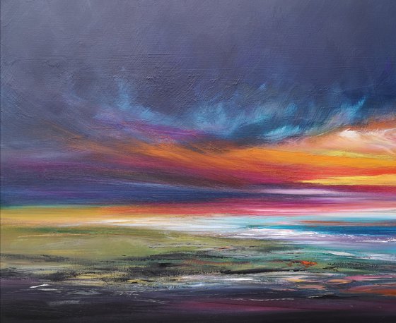Light in the Darkness 3- seascape, emotional, panoramic