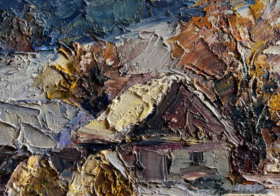 Winter Village Evening