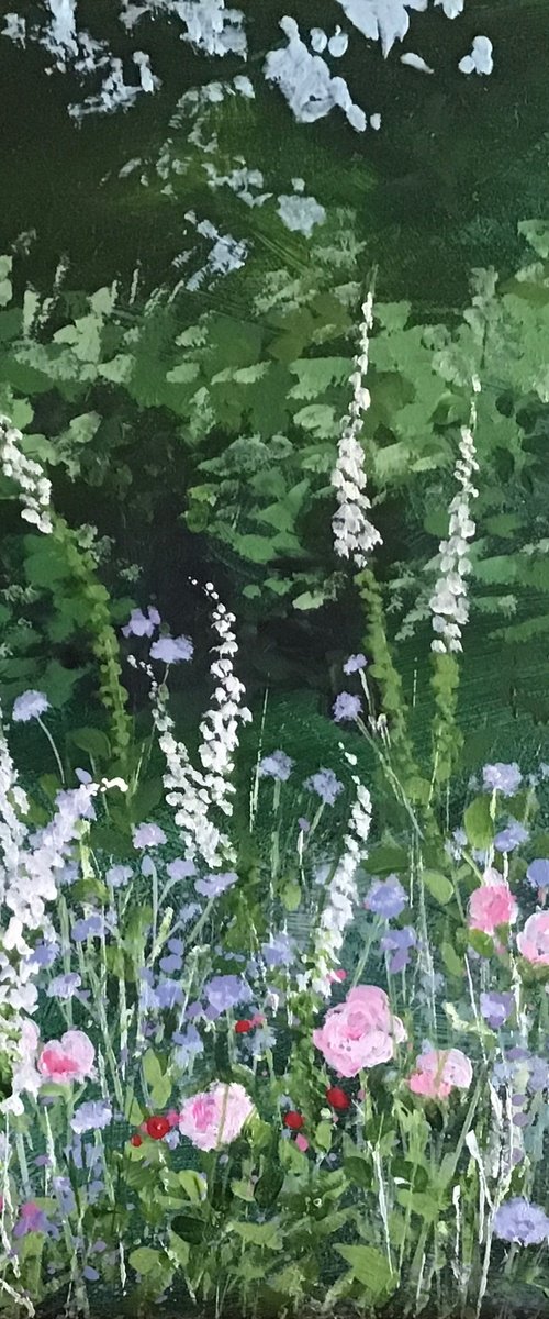 Foxgloves and Roses by Valerie Jobes