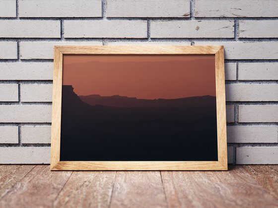Sunrise over Ramon crater #8 | Limited Edition Fine Art Print 1 of 10 | 90 x 60 cm