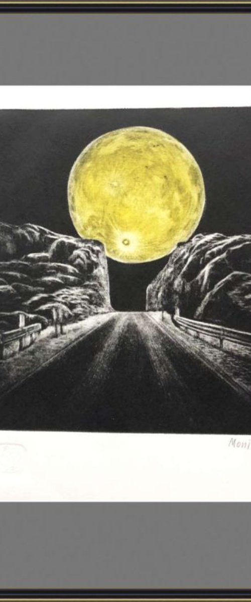 Moonlit Road by Sergei Monin