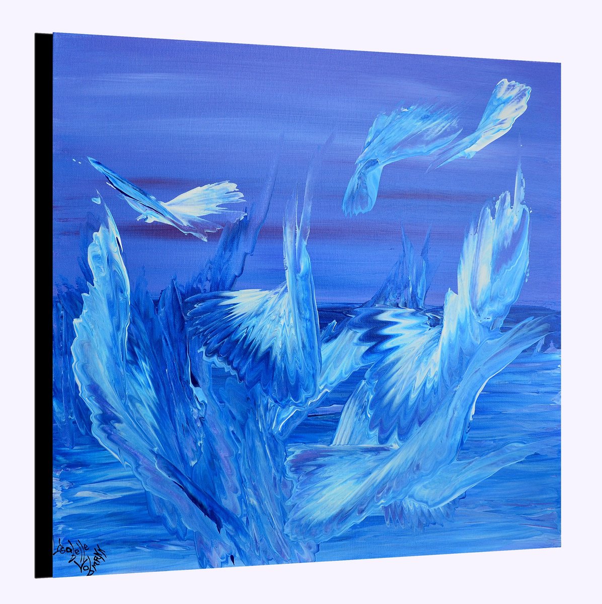 Wild wings Abstract - home decoration - ready to hang by Isabelle Vobmann