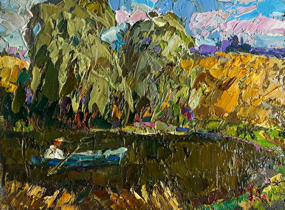 On the summer lake