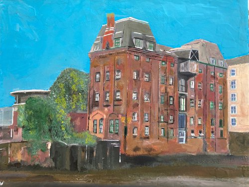 Building Beside The River In Hull by Andrew  Reid Wildman