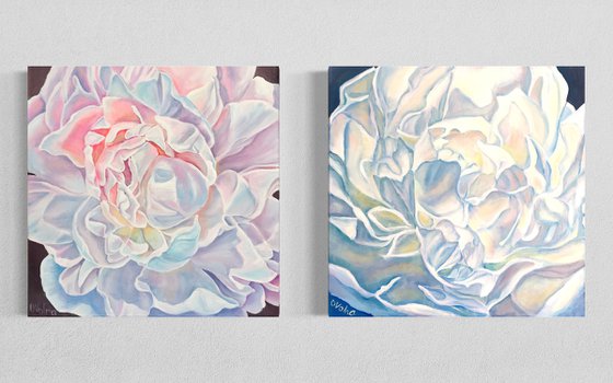 Diptych Peonies