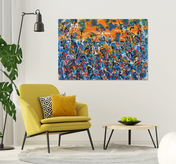 Flowers at sunset by M.Y.