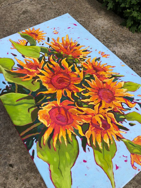 Dance of sunflowers