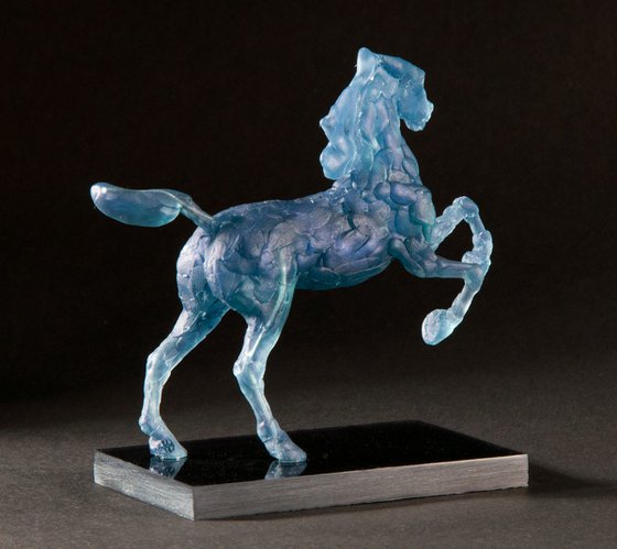 Running Horse - Blue Roan.