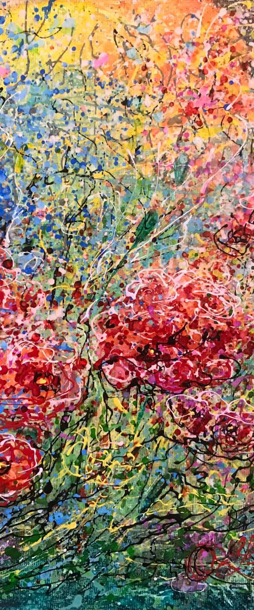 Spring Tapestry #3 Abstract by OLena Art by Lena Owens at OLena Art
