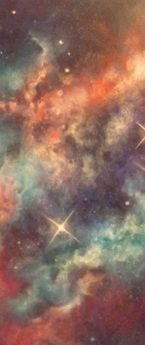 'Out Of Space' - Stars, Space, Nebula, Cosmos by Lisa Price