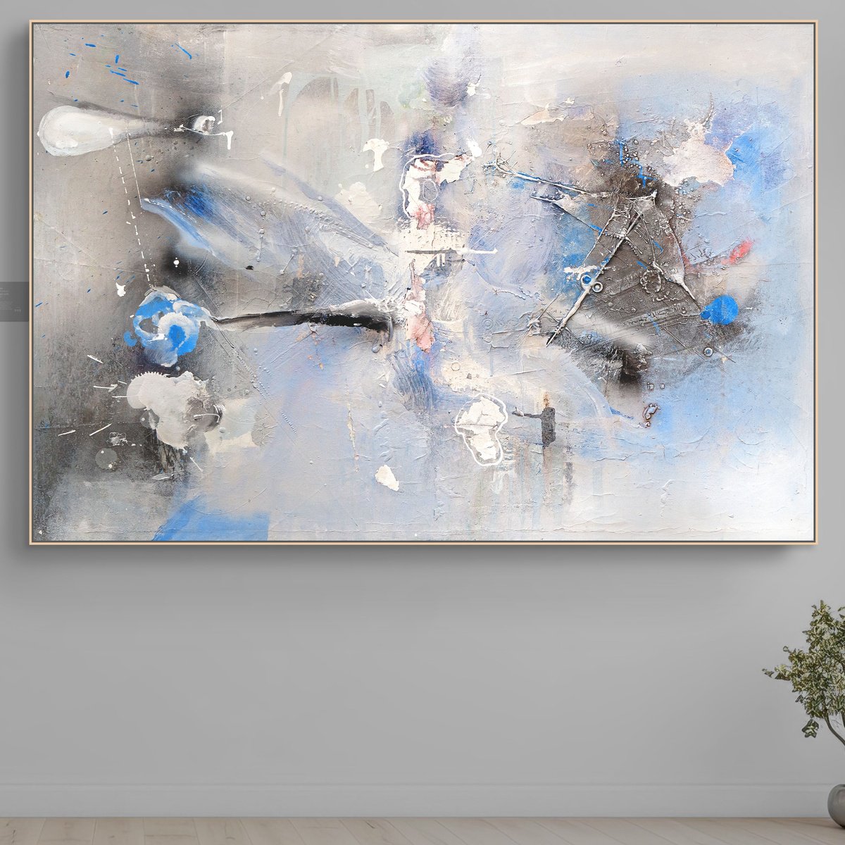 Organic Abstract Painting By Adriano Ribeiro, 47 X 31, Ask