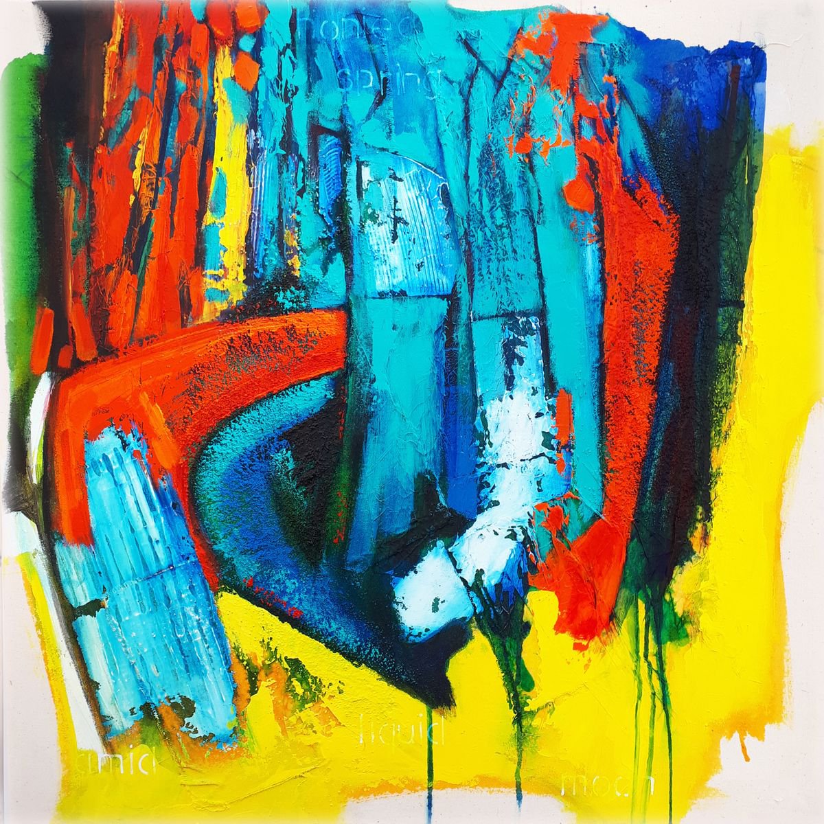  Honied Spring By Frank Barnes, 30 X 30, Artwork For Sale On Artfinder
