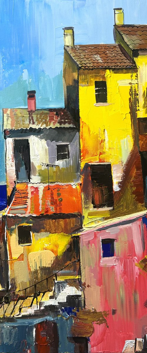 Mediterranean Village by Vahe Bagumyan
