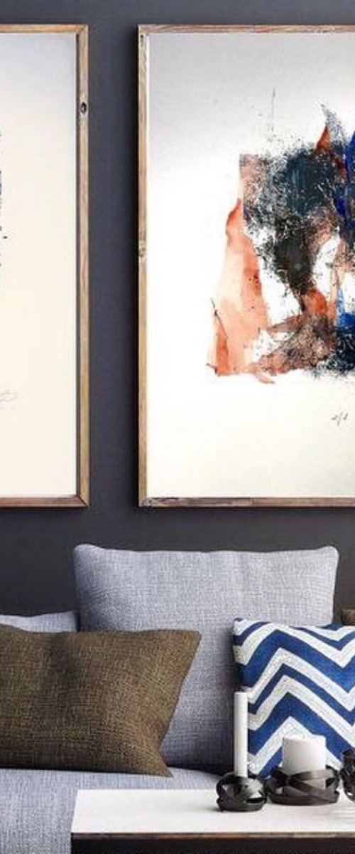 SPECIAL OFFER!  Wabi-Sabi DIPTYCH by Roberta Cervelli