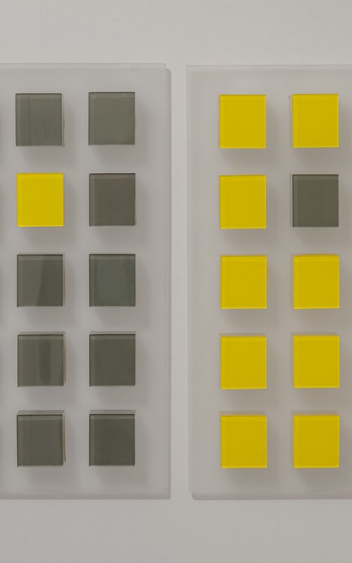 Geometrical Yellow - Grey by George Tilelis