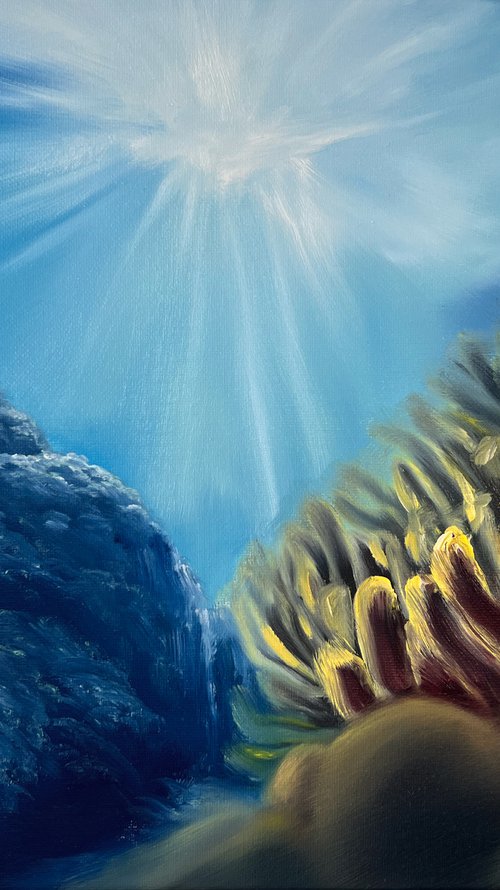 Under the Sea, 40 x 30, oil on canvas by Marina Zotova