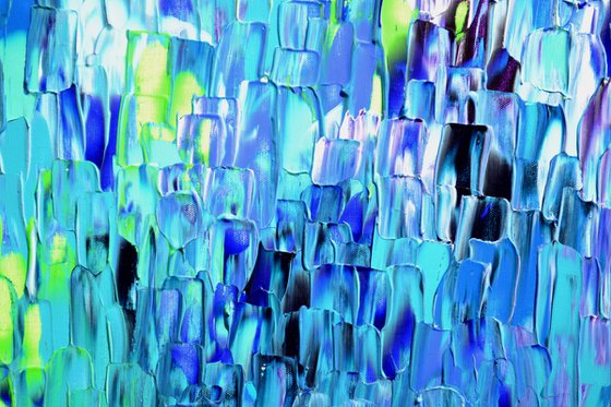 Relief Blue 36 - Large Abstract Ocean - Sea