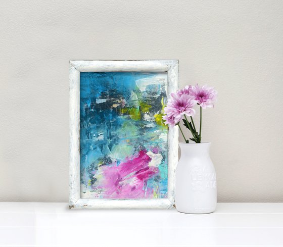 Magic Dreams 3 - Framed Abstract Painting by Kathy Morton Stanion