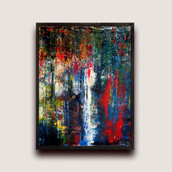 Abstract painting - Cascading Colour