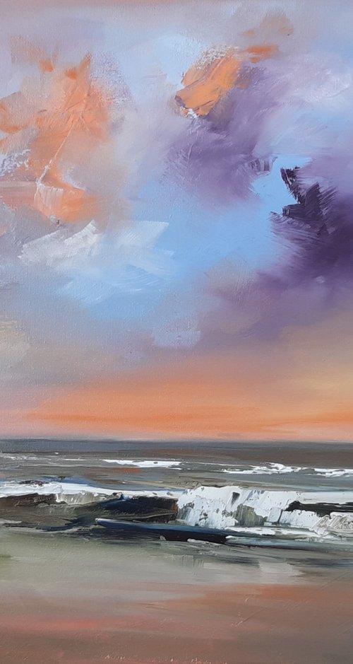 Irish sea sunset#1 by Steve Keenan