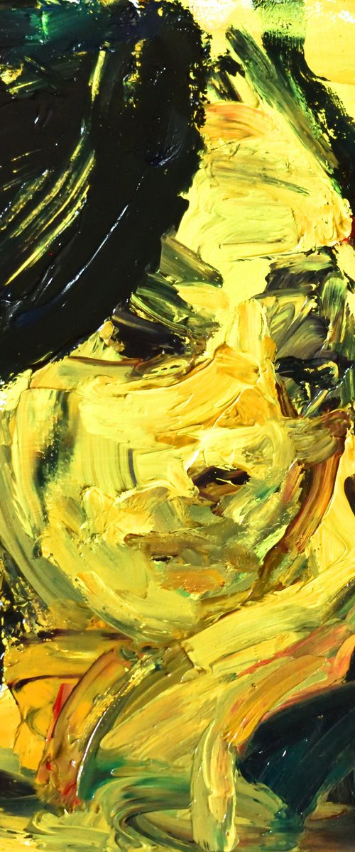 Portrait in yellow by Stanislava Cherkasova
