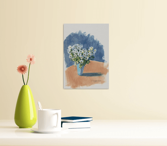 White flowers in a vase