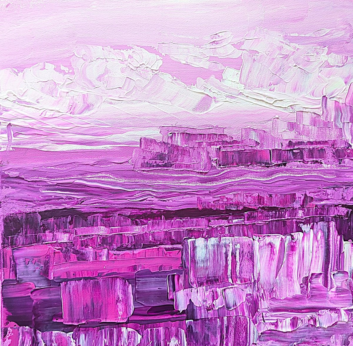 Canyon Landscape By Lisa Price, 12 X 12, Artwork For Sale On Artfinder