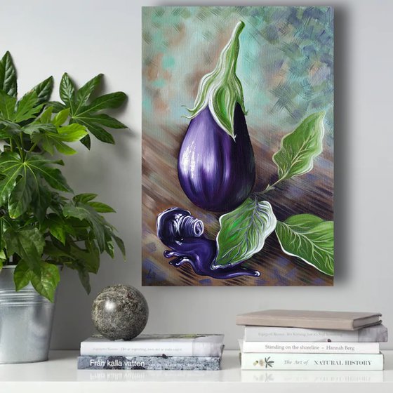 "Eggplant and ink"