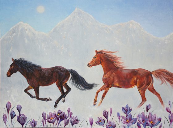 Leap into Spring/Horses